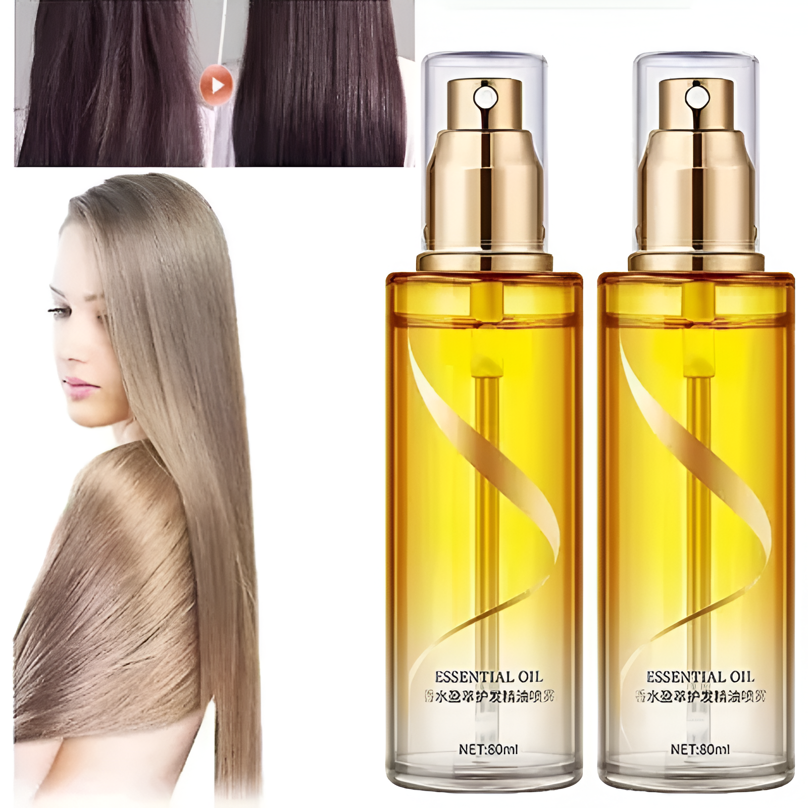 Spray de Aceite Esencial para el Cuidado Suave del Cabello™ - Nutrición Natural para tu Melena