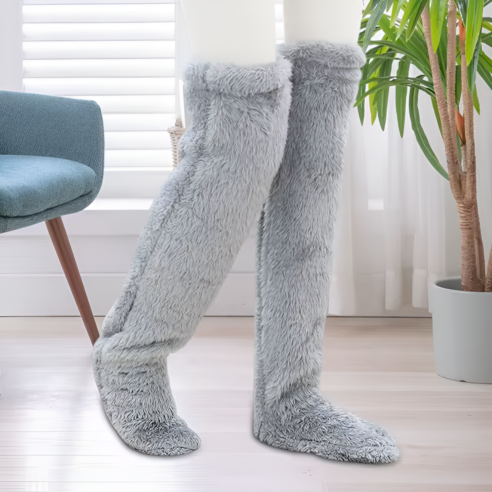 Calcetines de Felpa hasta la Rodilla™ – La Comodidad que Tus Pies Necesitan este Invierno